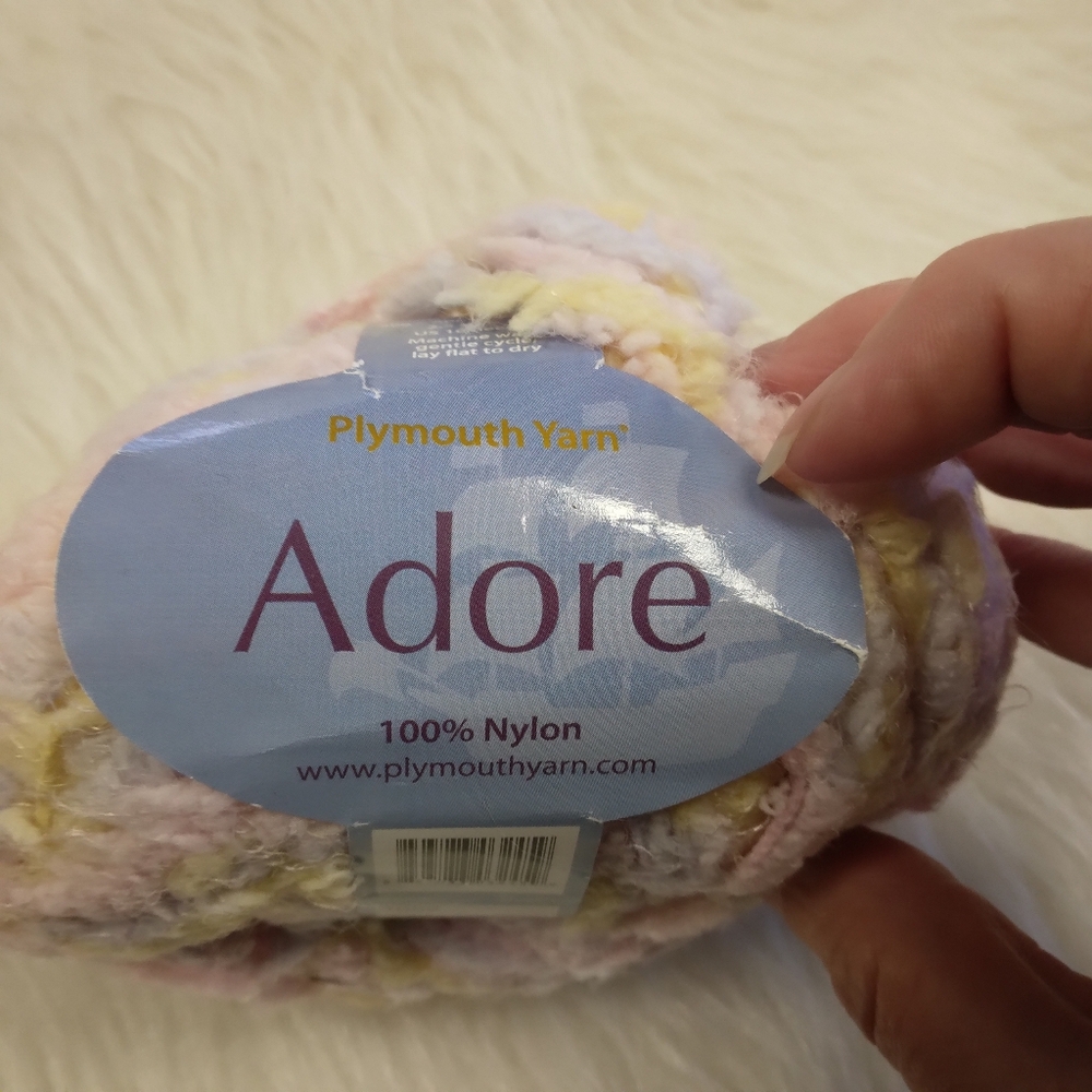YARN Plymouth Yarn ADORE in Girl's Pastel #1002